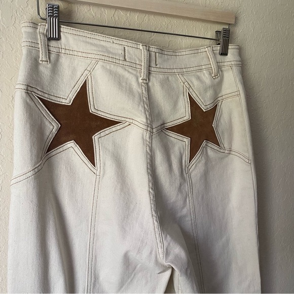 We The Free | Free People Women’s Firecracker Flare Jeans Size 32 Boho Rodeo - Picture 8 of 11